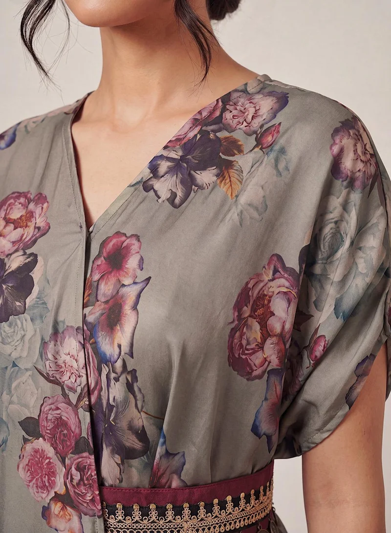 Ecstacy  Printed Drape Dress for Women | Best Price UAE