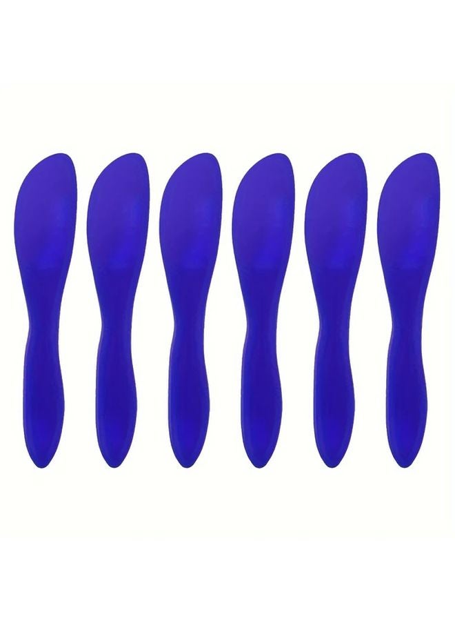6 Pack Blue Cream Spatula Non Sticky Butter Spreader Cake Scraper Kitchen Baking Tool - Image 1