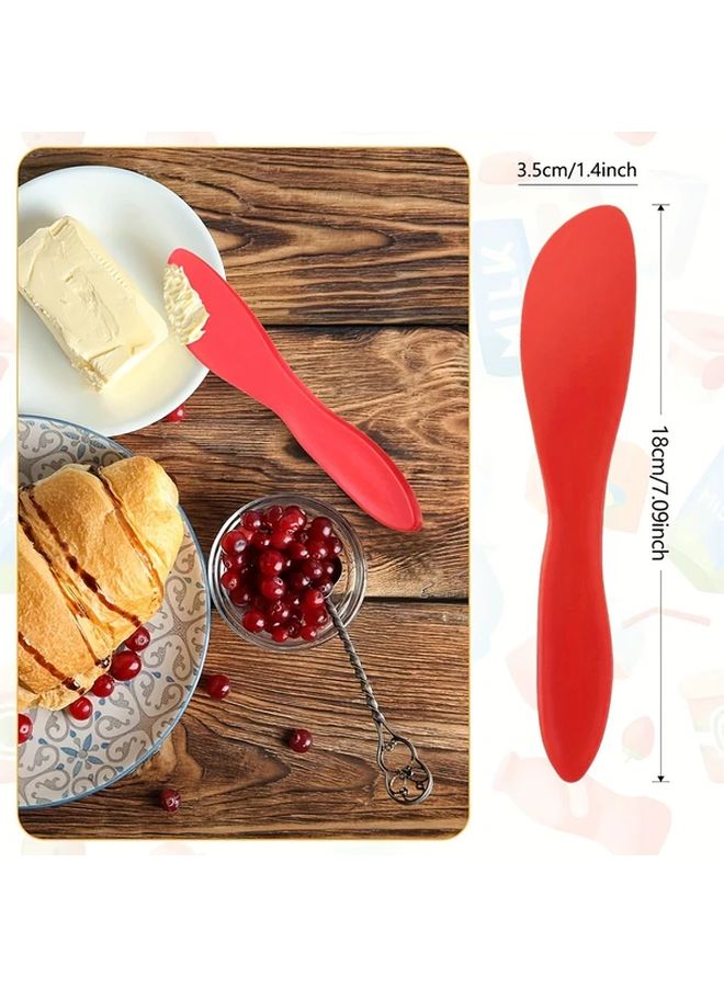 6 Pack Blue Cream Spatula Non Sticky Butter Spreader Cake Scraper Kitchen Baking Tool - Image 4
