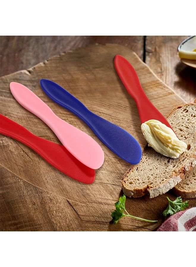6 Pack Blue Cream Spatula Non Sticky Butter Spreader Cake Scraper Kitchen Baking Tool - Image 2