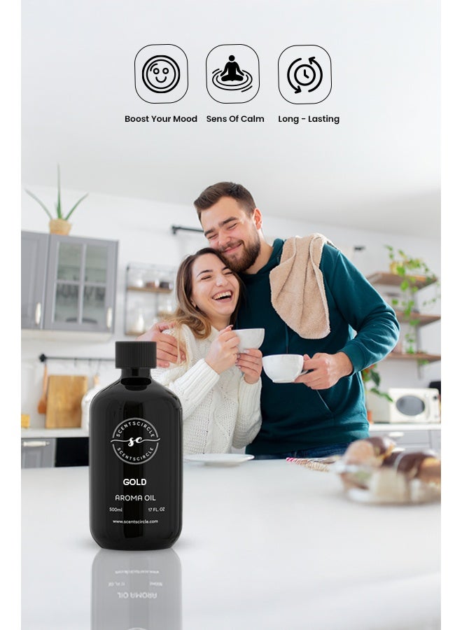 Scentscircle Gold Aroma Diffuser Oil 500ml | Premium Long-Lasting Fragrance - Image 4
