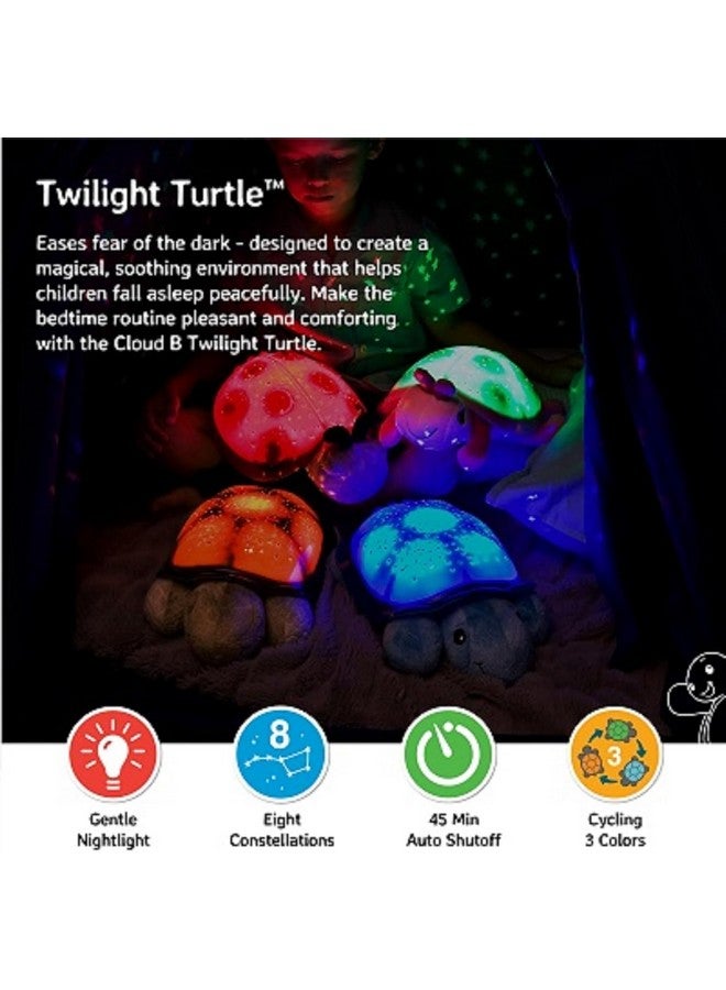 Cloud b Calming Nightlight Star Projector | Gentle Brightness | 3 Colors | 8 Constellations | Auto-Shutoff | Twilight Turtle Green - Image 2