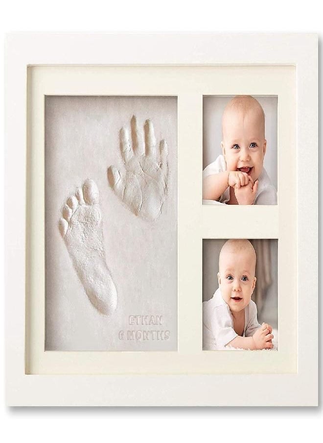 Bubzi Co - Baby Handprint and Footprint Makers Kit Keepsake For Newborn Boys & Girls, Baby Girl Gifts & Baby Boy Gifts, New Mom Baby Shower Gifts, Baby Milestone Picture Frames Baby Registry, Nursery Decor - Image 1