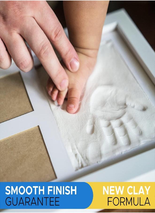 Bubzi Co - Baby Handprint and Footprint Makers Kit Keepsake For Newborn Boys & Girls, Baby Girl Gifts & Baby Boy Gifts, New Mom Baby Shower Gifts, Baby Milestone Picture Frames Baby Registry, Nursery Decor - Image 1