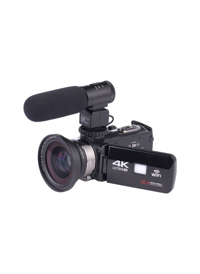 Generic 3inch Touch Screen 4K Hd Digital Video Camera 24.0million Pixel Handheld DV Infrared Photosensitive Support Night Mode-Body Color:Hand Bracket X1  - Image 5