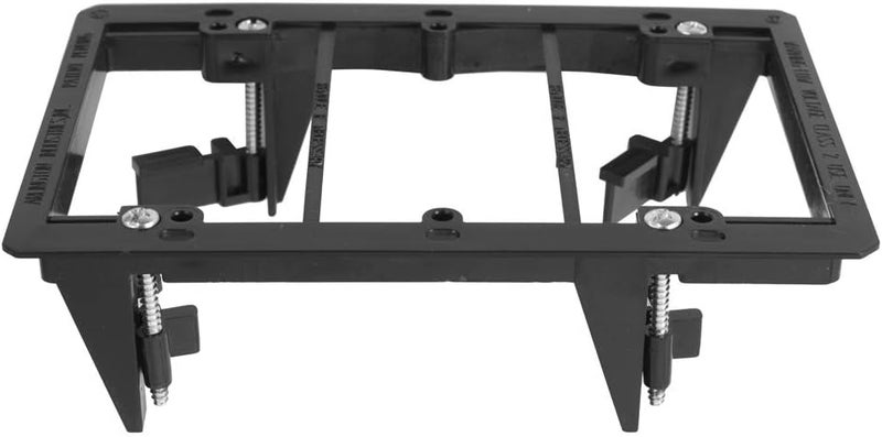 TENINYU Low Voltage Mounting Bracket (3-Gang, 2 Pack), 3-Gang Mounting Bracket [Mounting Screws Included] for Wall Plate, Black - Image 4