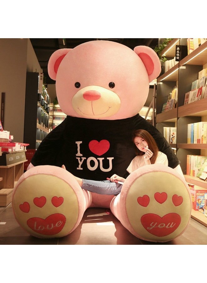 Generic Oversized Panda Doll Giant Doll Agent Pacifying Children's Birthday Plush Toy Teddy Bear Gift Wholesale-Color:Pole Sweater Pink-Iove-Height:Standard 2.6 Meters (about 34kg)  - Image 1