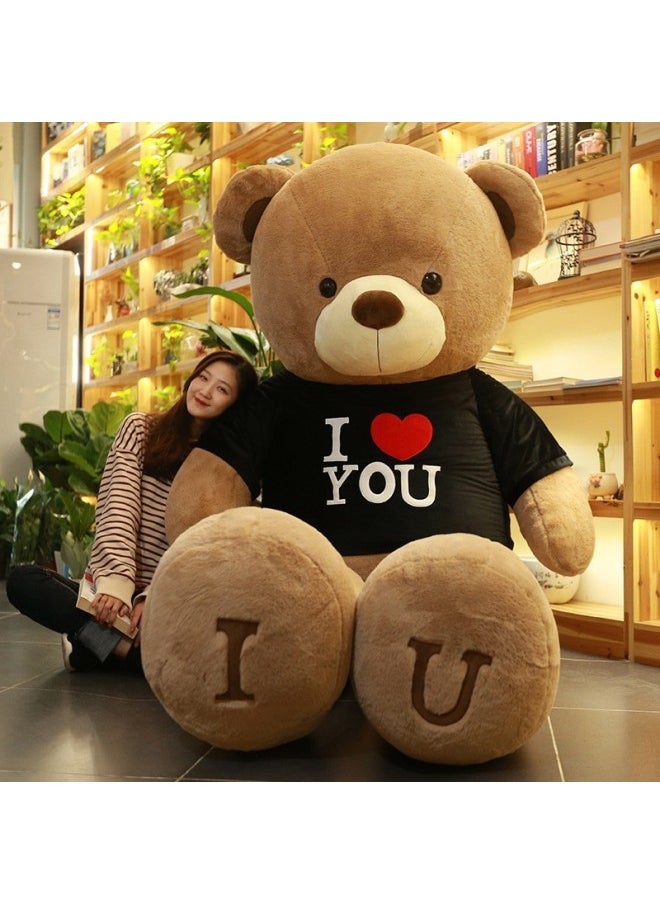 Generic Oversized Panda Doll Giant Doll Agent Pacifying Children's Birthday Plush Toy Teddy Bear Gift Wholesale-Color:Pole Sweater Pink-Iove-Height:Standard 2.6 Meters (about 34kg)  - Image 2