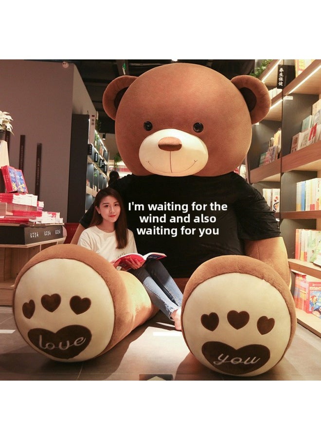 Generic Oversized Panda Doll Giant Doll Agent Pacifying Children's Birthday Plush Toy Teddy Bear Gift Wholesale-Color:Pole Sweater Pink-Iove-Height:Standard 2.6 Meters (about 34kg)  - Image 3