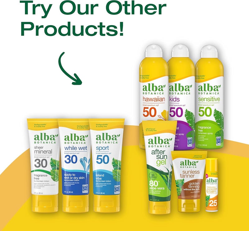 Alba Botanica Kids Tropical Fruit Sunscreen Lotion, Broad Spectrum SPF 50, Water Resistant, 3 fl. oz. - Image 5