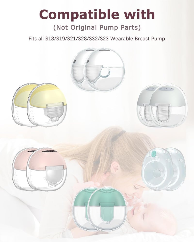 Gowing ملحقات مضخة الثدي القابلة للارتداء قطع غيار صمام بطة متوافقة مع Mommed S18 S21 Lansinoh Discreet Duo Nuliie S32 Series مضخة الثدي - Image 5