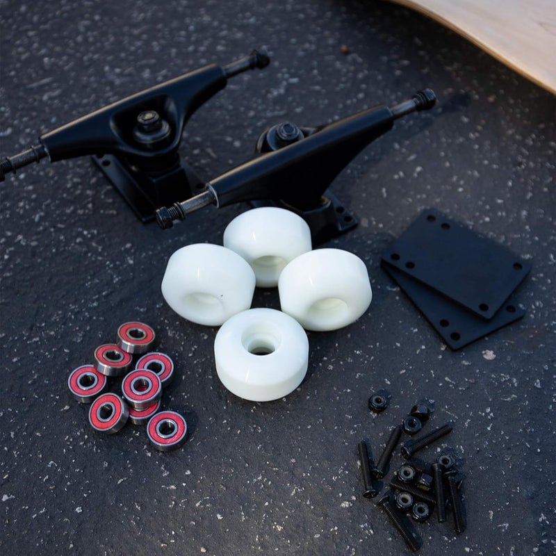 Cal 7 Skateboard Complete Combo with 139 mm Trucks, 52 mm Wheels, Bearings, Durable Skateboard Hardware Kit, Starter Set for Standard Skateboards - Image 3
