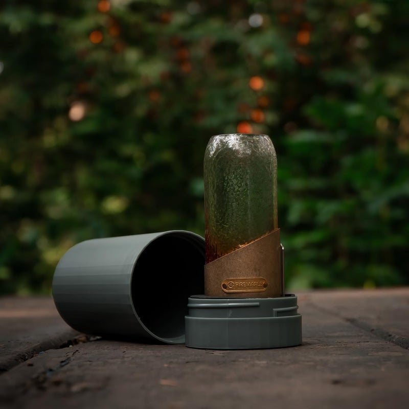 Fire-Maple Orange Camping Lantern Glass, Steel & Aluminum | Propane or Isobutane Fuel Canister Beautiful Lights | NO Mantles Needed | Propane Lanterns for Camping, Emergency Essential - Image 3