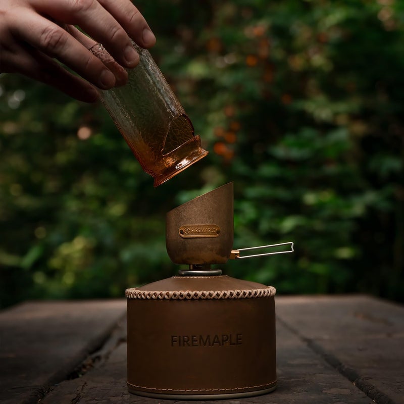 Fire-Maple Orange Camping Lantern Glass, Steel & Aluminum | Propane or Isobutane Fuel Canister Beautiful Lights | NO Mantles Needed | Propane Lanterns for Camping, Emergency Essential - Image 4