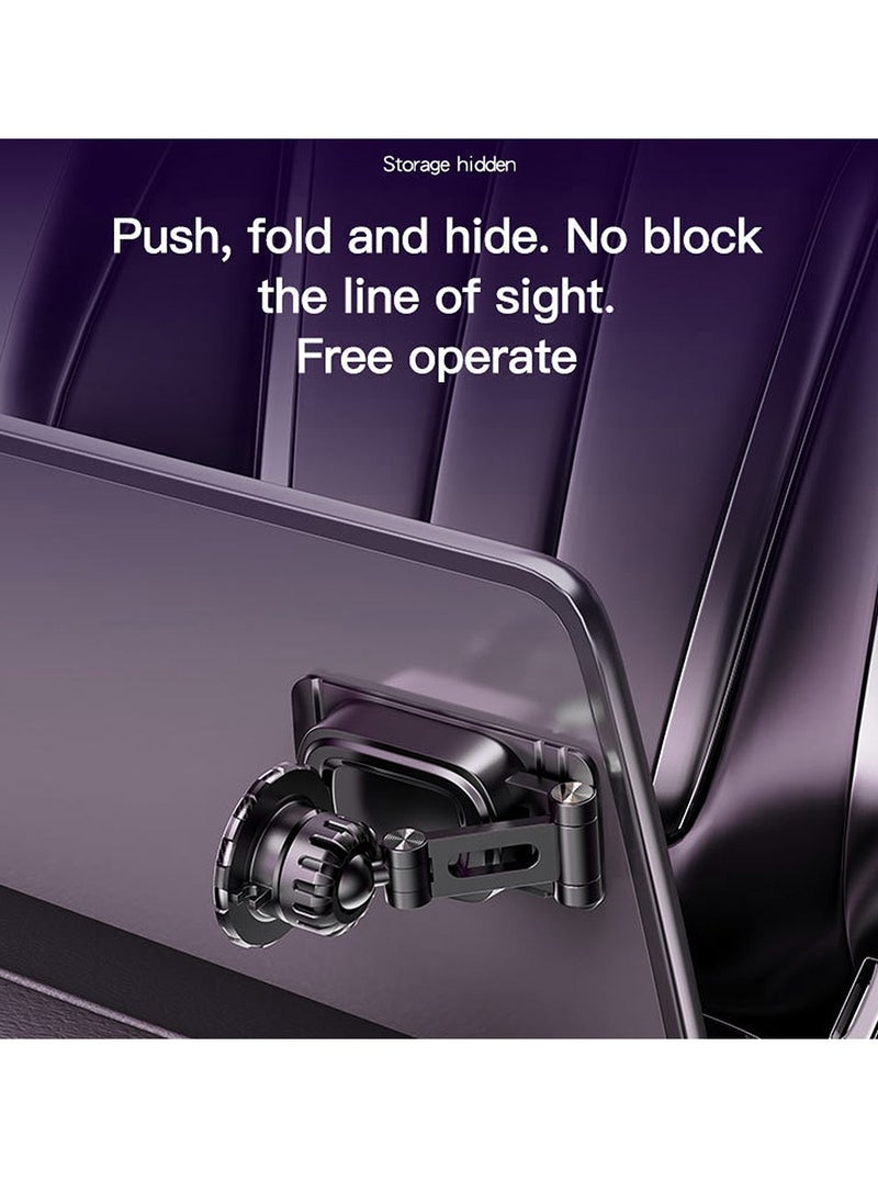 Yesido Monitor Mobile Holder for Car, Adjustable Angle, Magnetic, Cable Clamp, Fits Up To 15.5 Inches, Yesido C155 - Black  - Image 4