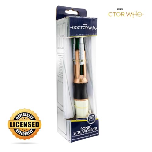 Toynk Doctor Who 11th Doctor Electronic Sonic Screwdriver Prop | Features Light and Sound Effects | Officially Licensed Collectible - Image 3