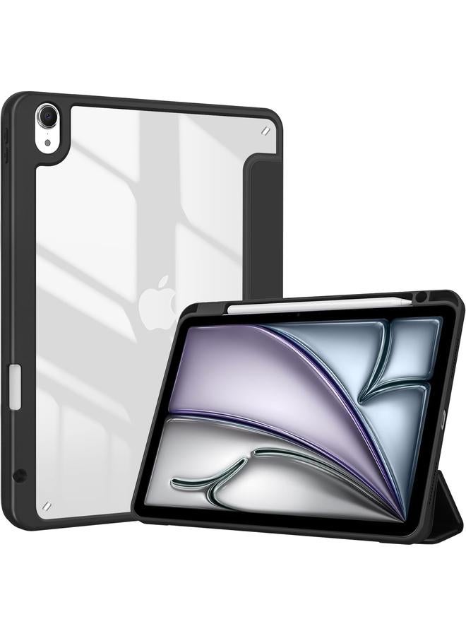 Procases For Ipad Air 11” 2024 M2 Air 5Th 4Th Generation Case With Pencil Holder Smart Protective Cover For Ipad Air 5 Air 4 10.9 Inch Black - Image 1