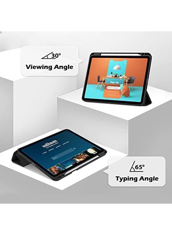 Procases For Ipad Air 11” 2024 M2 Air 5Th 4Th Generation Case With Pencil Holder Smart Protective Cover For Ipad Air 5 Air 4 10.9 Inch Black - Image 5