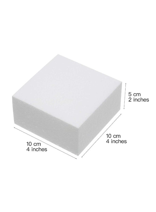 كرافت ماجيك ١٠ قطع من قوالب الفوم الحرفية | ٤×٤×٢ بوصة | مستطيل من الفوم البوليسترين | ثيرموكول | ستايروفوم | للنحت الفني | تنسيقات الزهور | النمذجة | فنون وحرف يدوية | مدرسة ومكتب ومنزل - Image 3