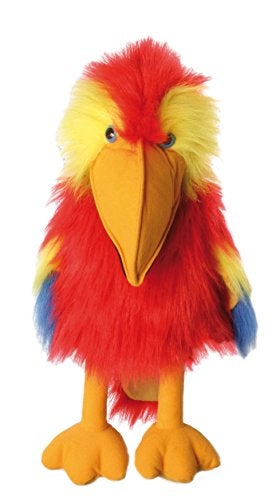 The Puppet Company دمية يد من شركة الدمى طائر الببغاء الكبير ماكاو الأحمر - Image 1