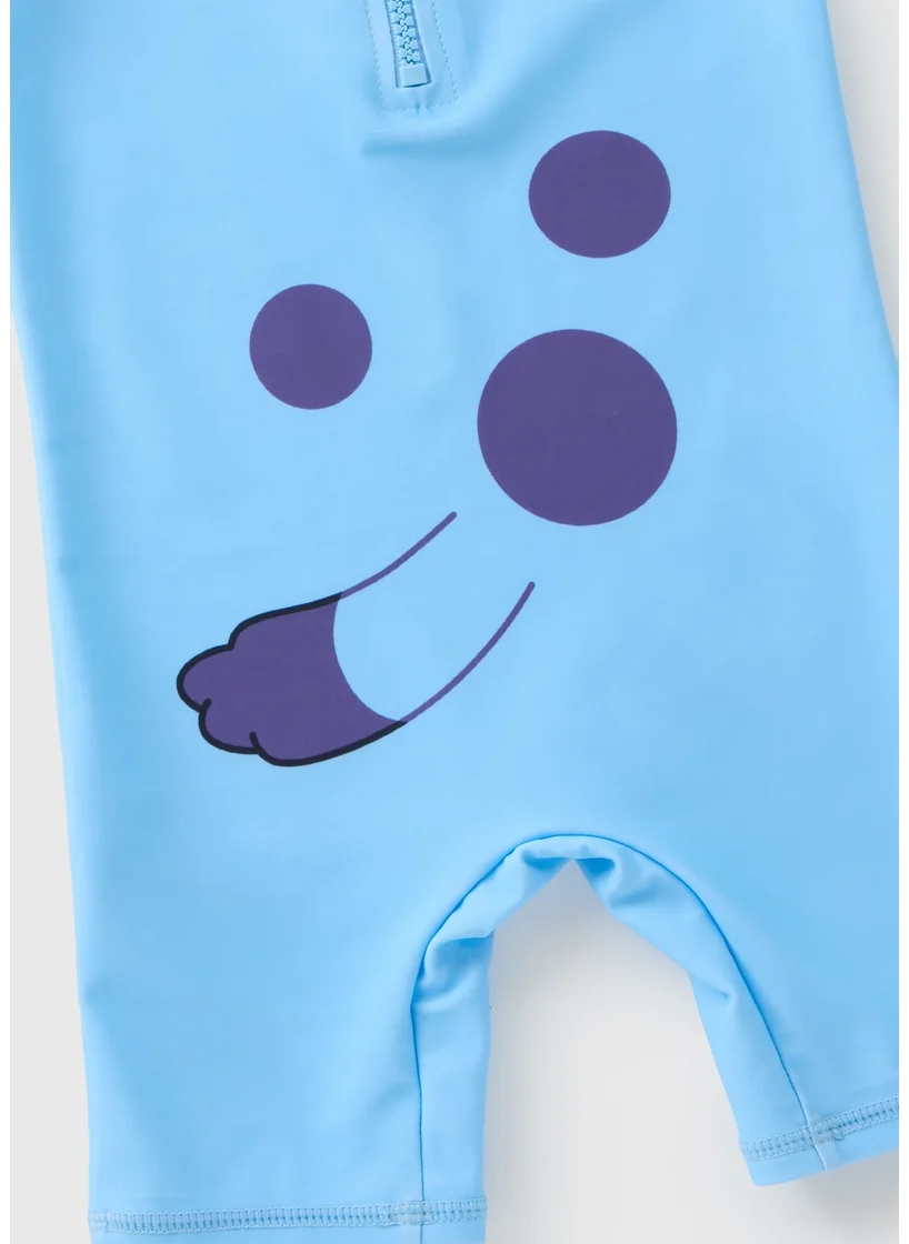 Matalan Bluey Kids Blue Surf Suit & Hat Set