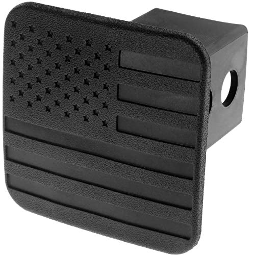 eVerHitch 2" American Black Flag Trailer Hitch Cover Plug for 2 Inch Hitch Receivers - Image 2