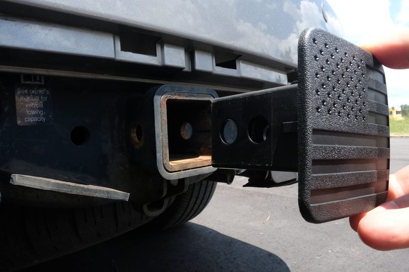 eVerHitch 2" American Black Flag Trailer Hitch Cover Plug for 2 Inch Hitch Receivers - Image 5