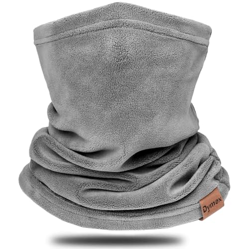 Dymex Neck Warmer Gaiter Winter Fleece Neck Cover Balaclava Windproof Face Cover Mask for Ski Motorcycle Grey 1 - Image 1