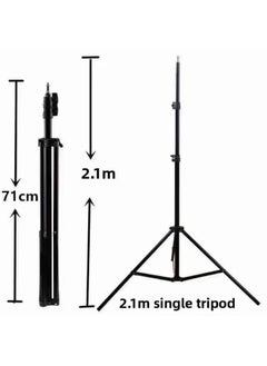 General 10/13/18 Inch Love Full Screen Supplementary Light Three-color Multi-file Adjustment Photography Video Live Light Self-timer Light-Specifications:2.1M Tripod  - Image 1