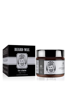 The Man Company Beard Wax Softener Beard Styling For Men with Almond and Thyme Oil For Growing Beard Faster Softer and Smoother Beard - 50gm