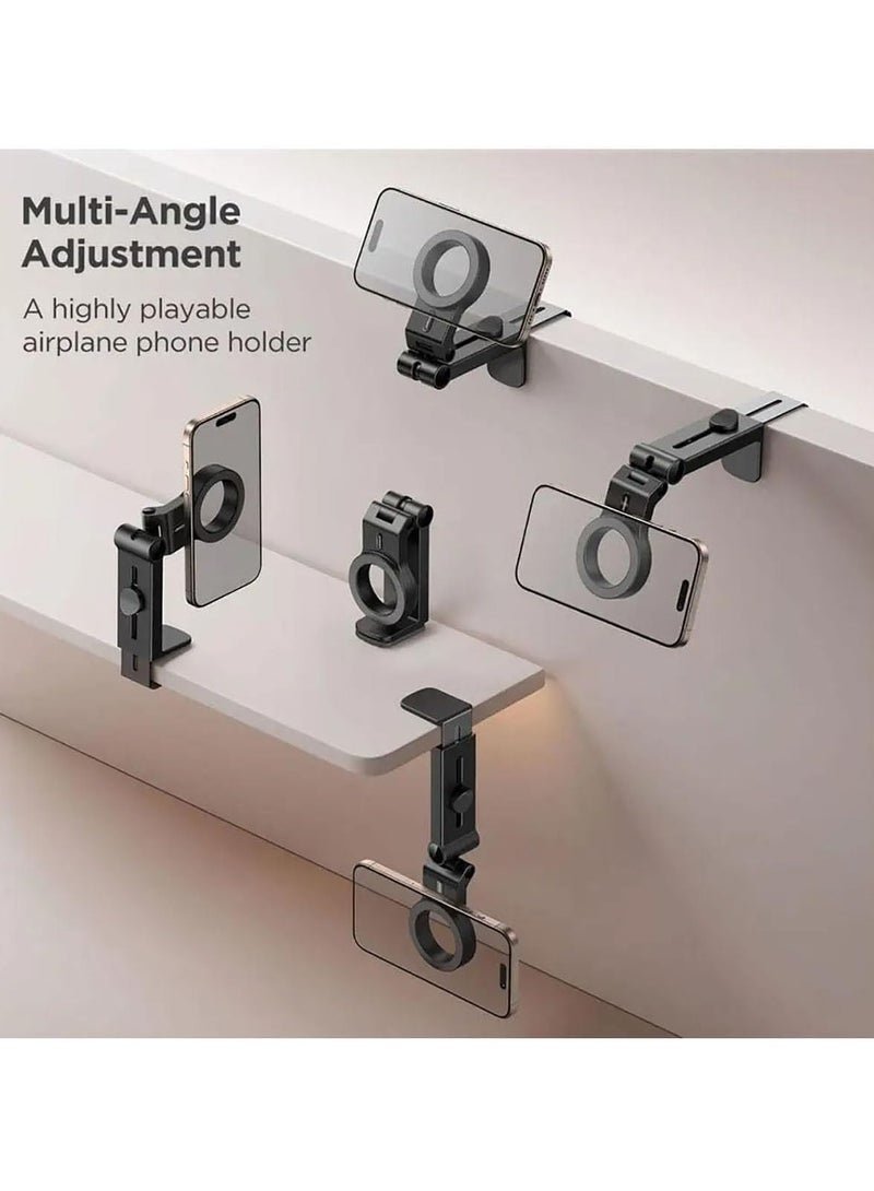 TIGER Ultra-Secure Magnetic Phone Mount for iPhone 16 Pro Max – 360° Rotatable Car & Airplane Holder | Flexible Travel Companion, Hands-Free Design for Easy Use | Universal Smartphone Compatibility - Image 4