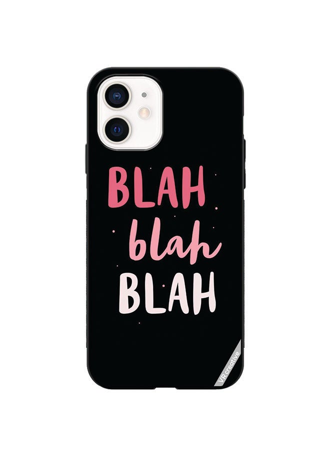 VR CREATIVE Protective Case Cover For Apple iPhone 12 Blah Blah Blah Design Multicolour - Image 1