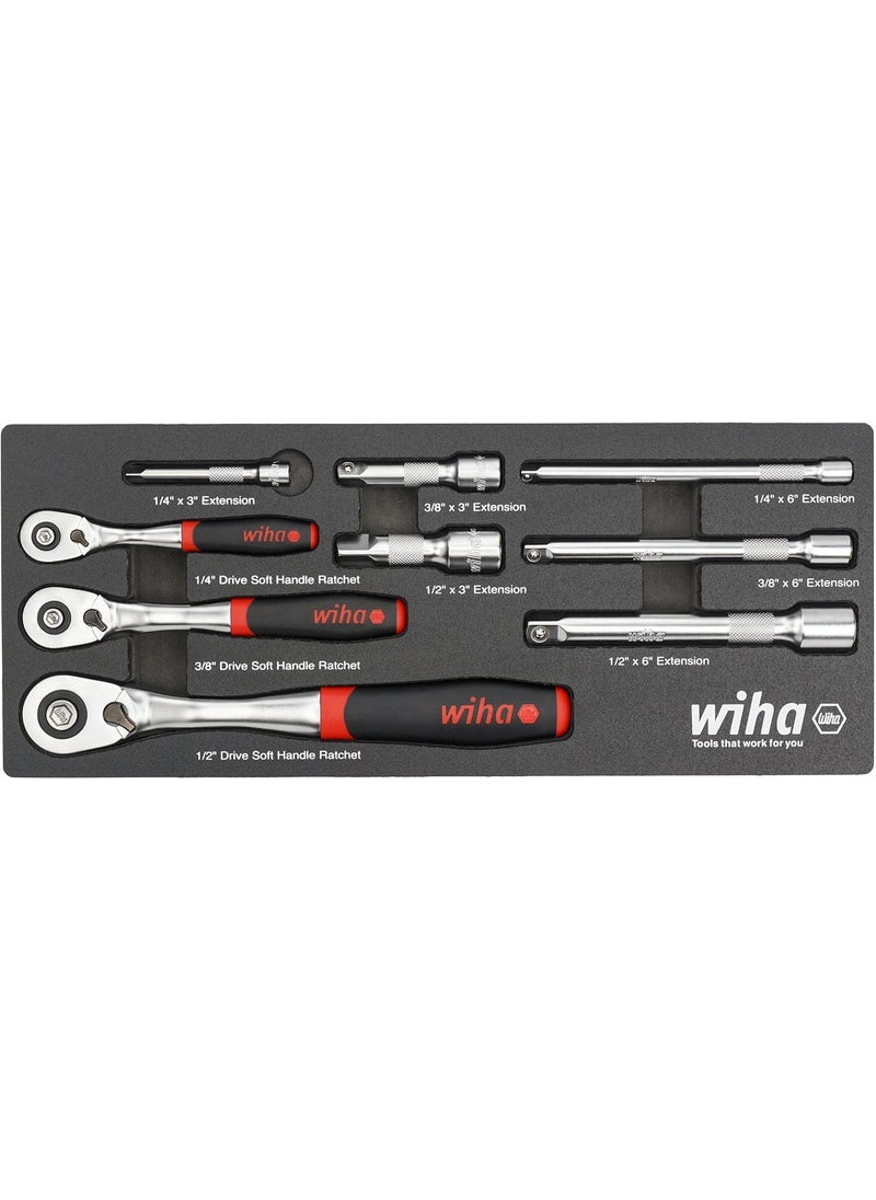 Wiha Wiha 33388 9 Piece SoftFinish Ratchet Tray Set  - Image 1