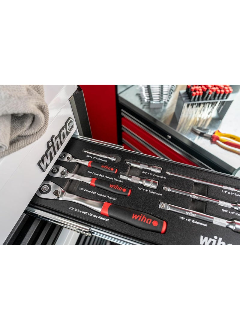 Wiha Wiha 33388 9 Piece SoftFinish Ratchet Tray Set  - Image 5