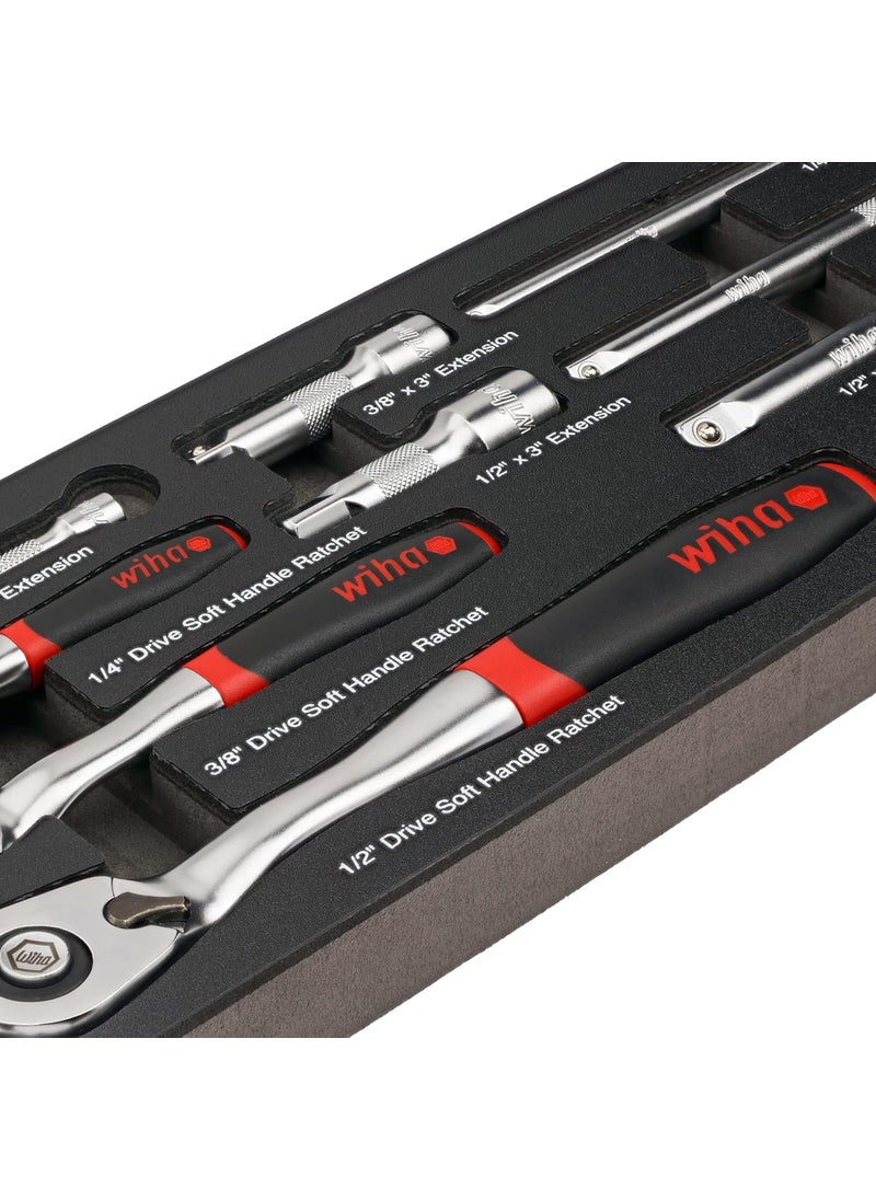 Wiha Wiha 33388 9 Piece SoftFinish Ratchet Tray Set  - Image 3