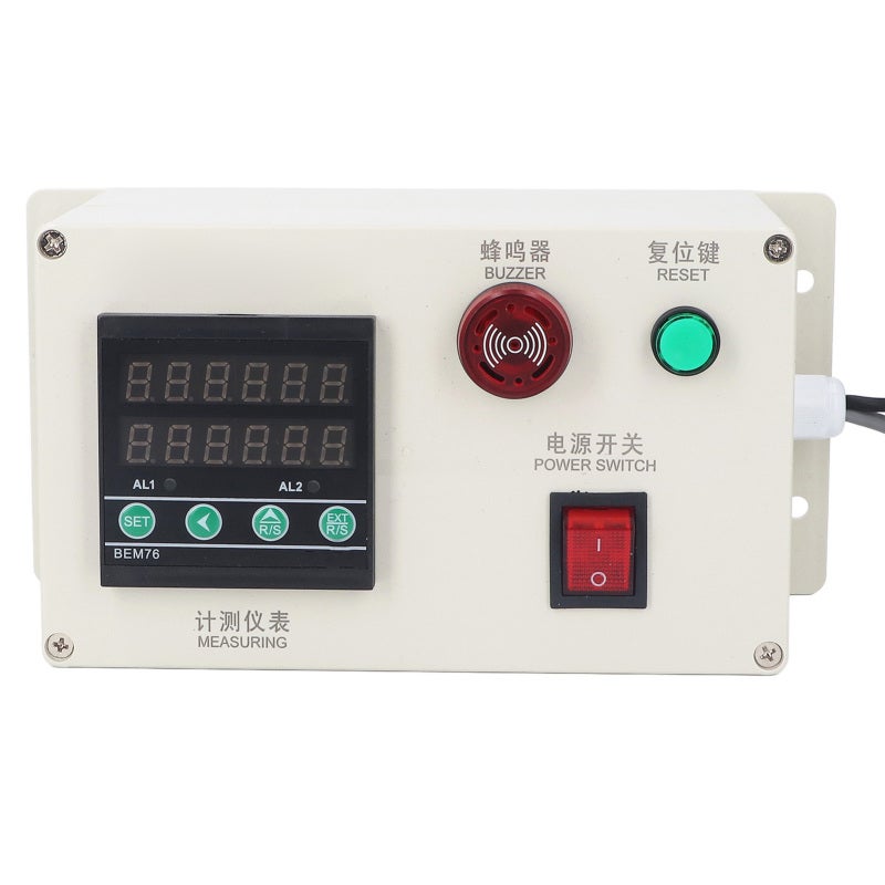 عداد الطول الرقمي بشاشة عرض سداسية الأرقام بمدى من 1 إلى 999999 - تحكم بمرحّل مزدوج مع وظيفة إنذار لمصانع النسيج - Image 5