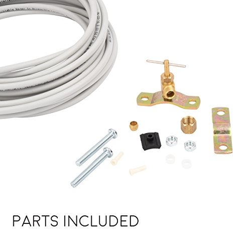 JS Jackson Supplies PEX Ice Maker Installation Kit – 25 Feet of Tubing For Appliance Water Lines With Self Piercing Saddle Valve For Quick Installation, 1/4” Compression Fittings, Flexible Hose For Potable Drinking Water - Image 3