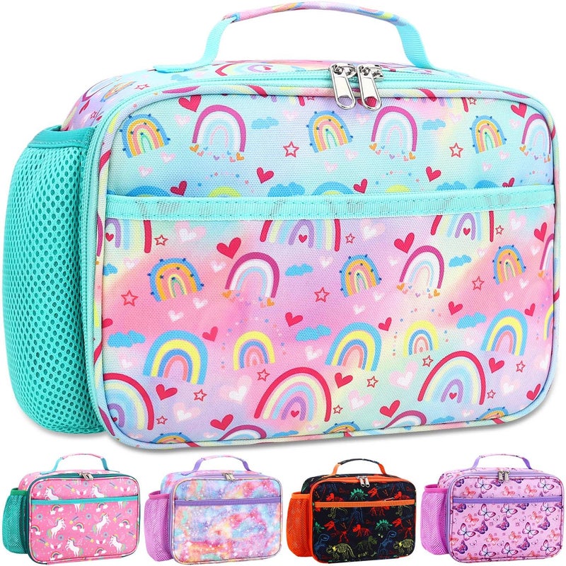 RHCPFOVR Kids Lunch Bag Insulated Lunch Box for Boys GirlsWashable Lunch Bag and Reusable Toddler Leakproof Lunchbox for School and Daycare