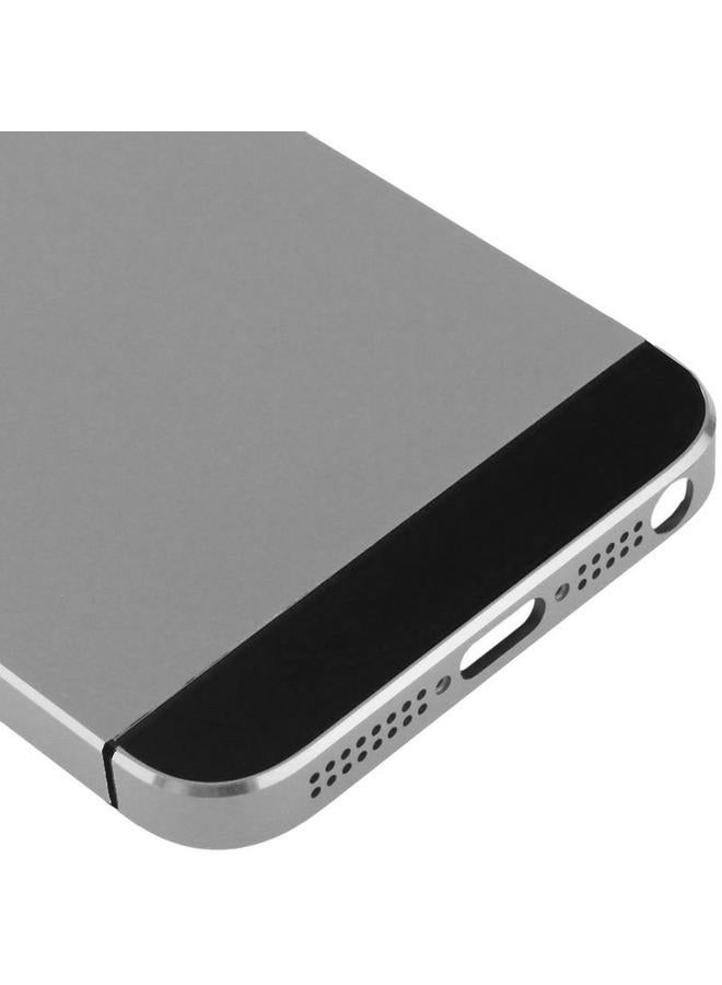 erorex Full Housing Alloy  Back Cover with Mute Button + Power Button + Volume Button + Nano SIM Card Tray for iPhone 5S(Grey) - Image 5