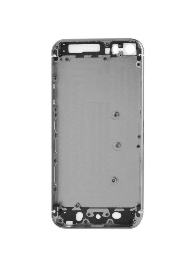 erorex Full Housing Alloy  Back Cover with Mute Button + Power Button + Volume Button + Nano SIM Card Tray for iPhone 5S(Grey) - Image 3