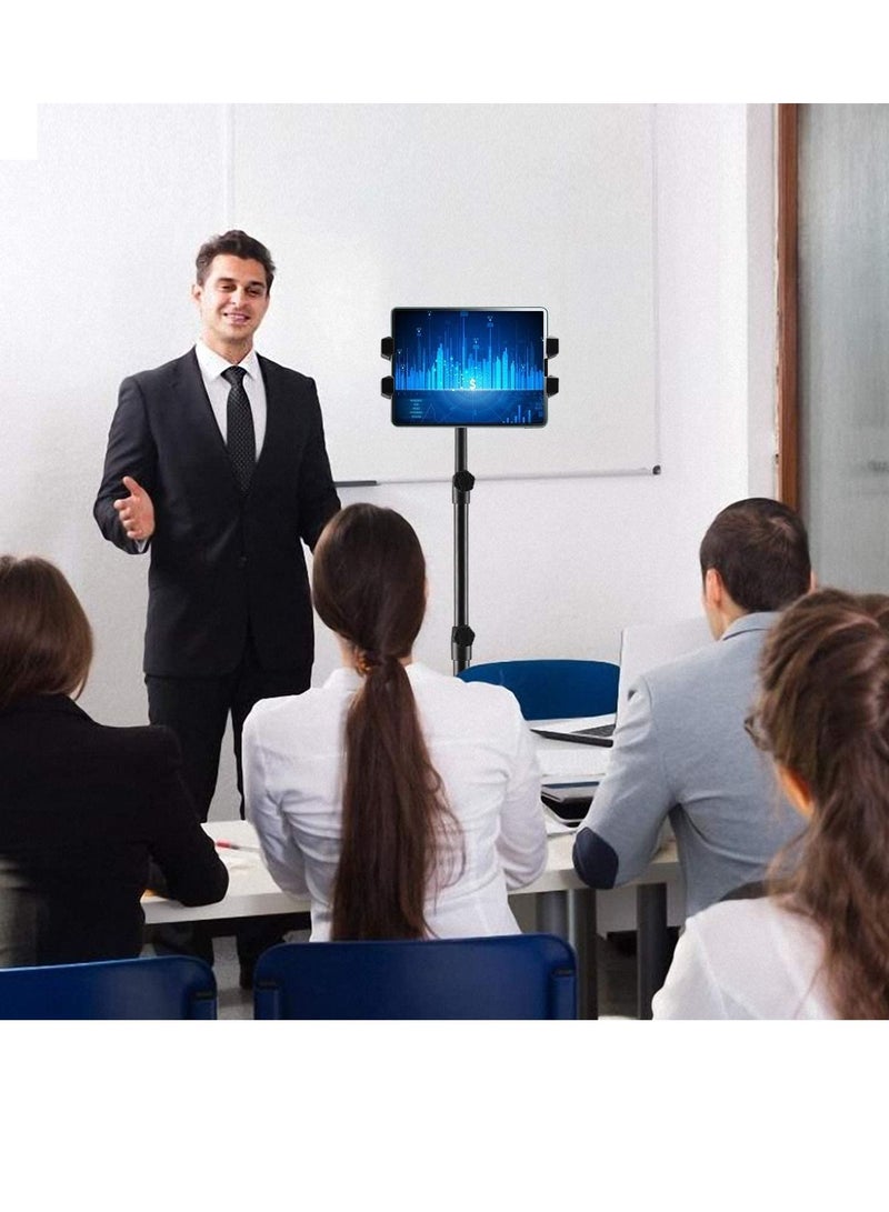 iPad Tripod Mount Tablet Holder Stand, 360 Adjustable Cradle Bracket Tripod Mount for Apple iPad Pro 12.9, iPad Pro 11, iPad Pro 10.5, iPad Pro 9.7, iPad Air 10.9 - Image 3