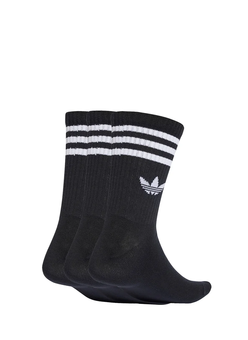 اديداس اوريجينالز 3 Pack 3 Stripe Crew Socks