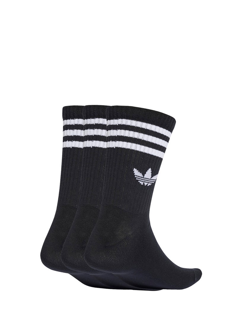 adidas Originals 3 Pack 3 Stripe Crew Socks  - Image 2