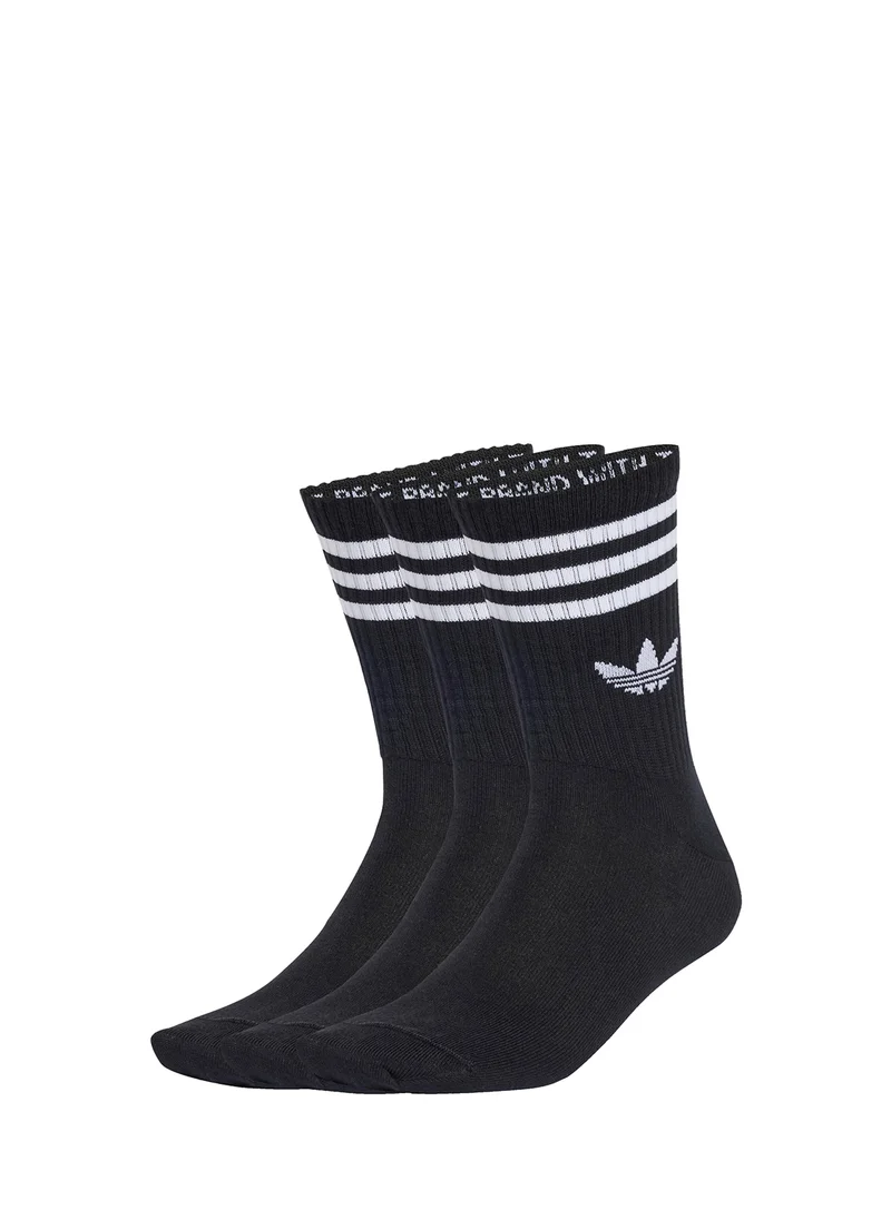 اديداس اوريجينالز 3 Pack 3 Stripe Crew Socks