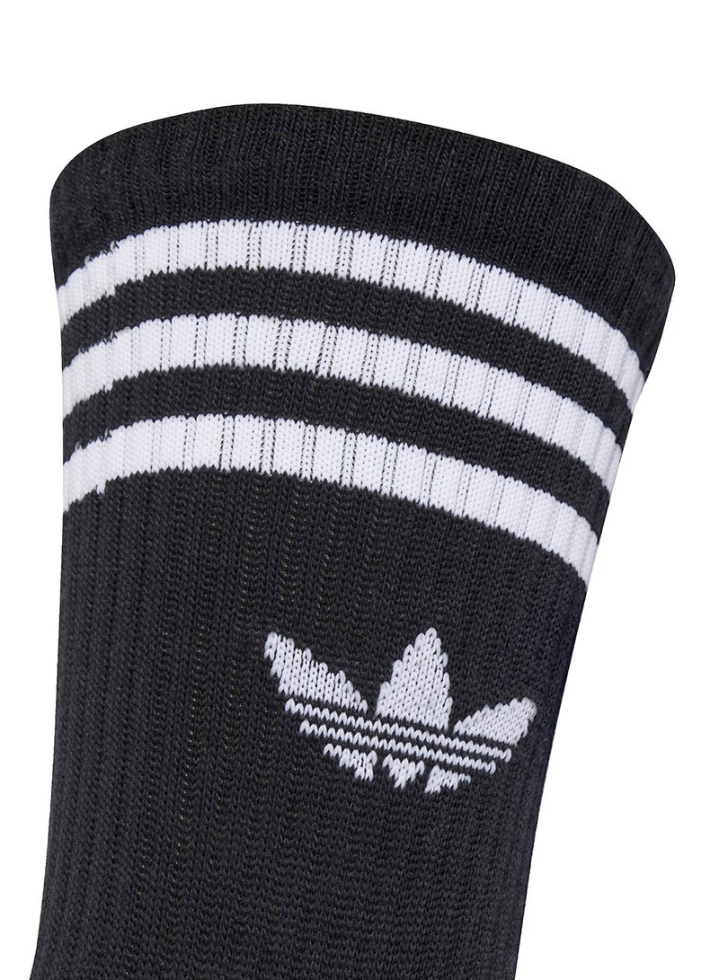 adidas Originals 3 Pack 3 Stripe Crew Socks  - Image 4