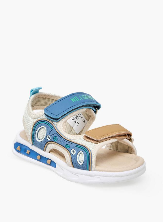 LBL by Shoexpress Boys Printed Hook & Loop Sandals - Image 2