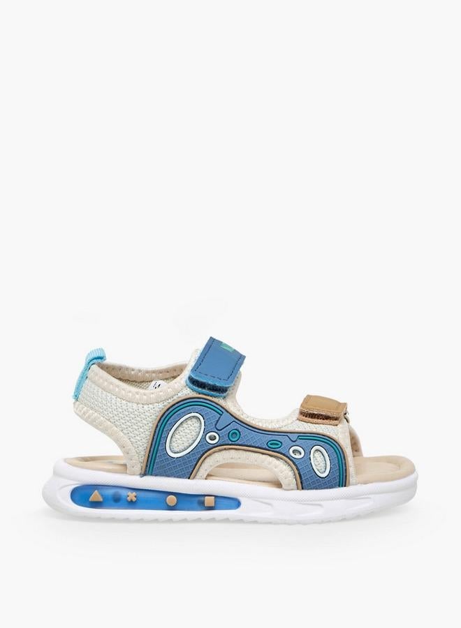 LBL by Shoexpress Boys Printed Hook & Loop Sandals - Image 1