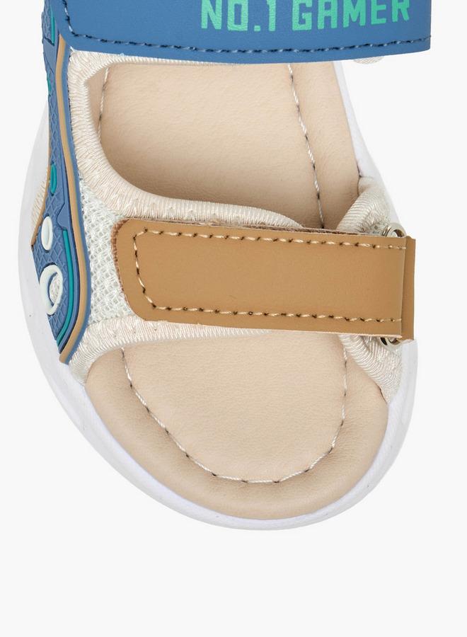 LBL by Shoexpress Boys Printed Hook & Loop Sandals - Image 4