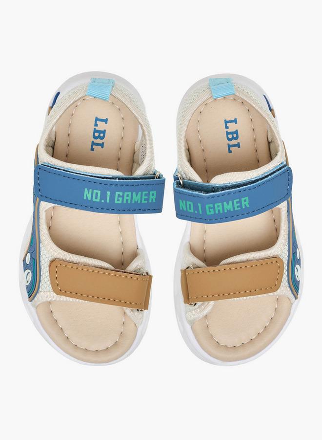 LBL by Shoexpress Boys Printed Hook & Loop Sandals - Image 3