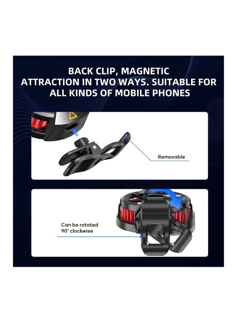 Loquat Phone Cooler Semiconductor Cooling Fan Compatible with Magsafe Portable Noiseless Cooling Game Artifact for PUBG Live Vlog for iOS or Android 4 to 6.7 Inch Phones - Image 5